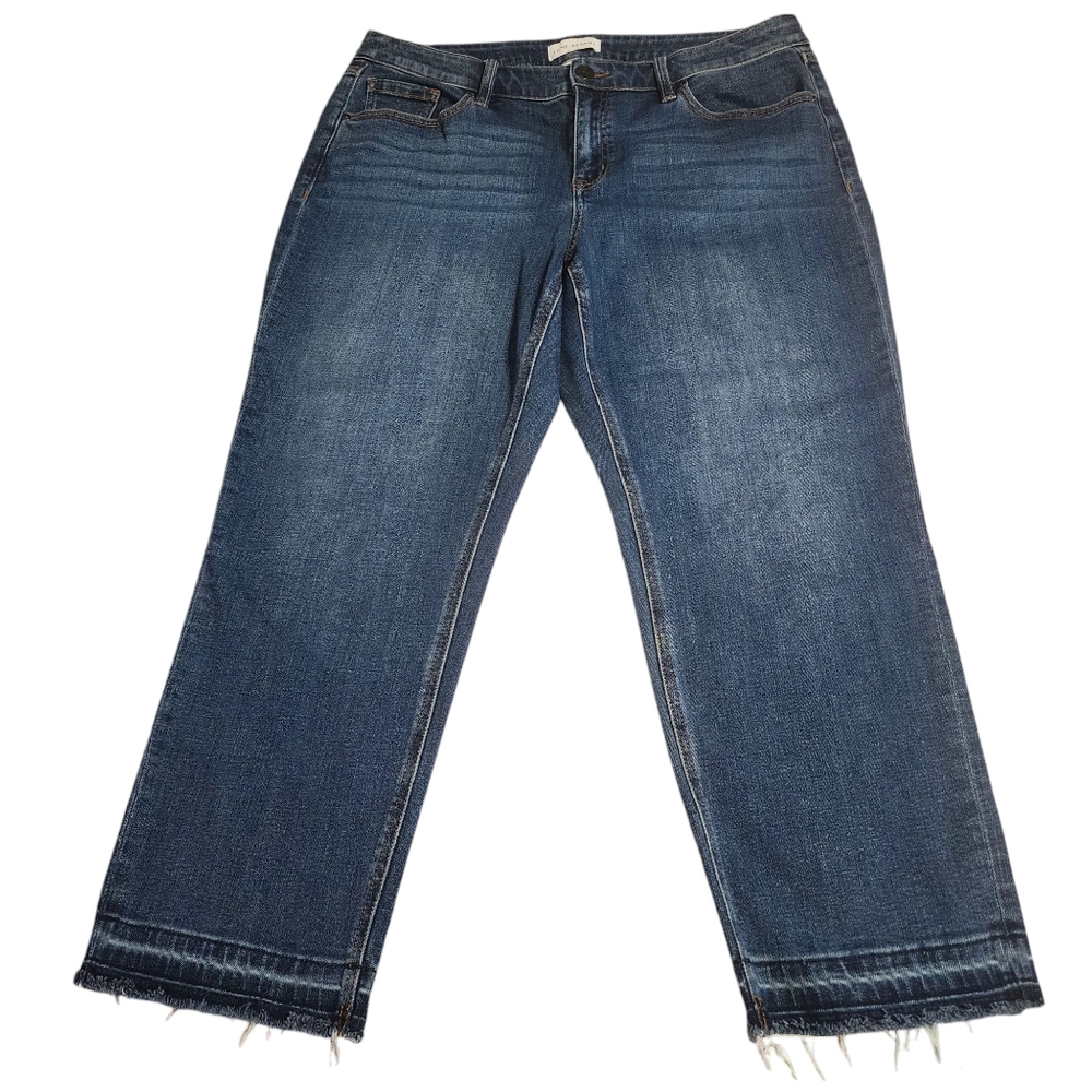 Lane Bryant High Rise Straight Cropped Jeans | Flex Magic Waistband | Size 16